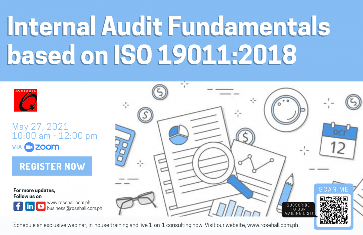 Internal Audit Fundamentals Based On Iso 190112018 Rosehall Management Consultants Inc 5445